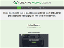 Tablet Screenshot of creativevisualdesign.com